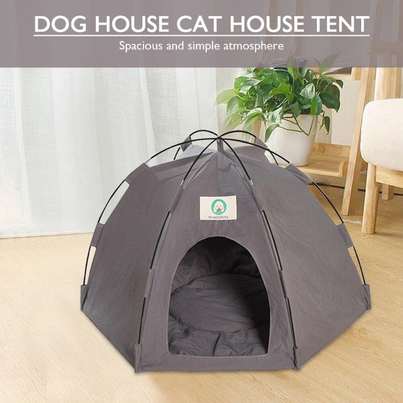Cat Houses Portable Pet Outdoor Bed with Cushion Waterproof Cat Camping Tent