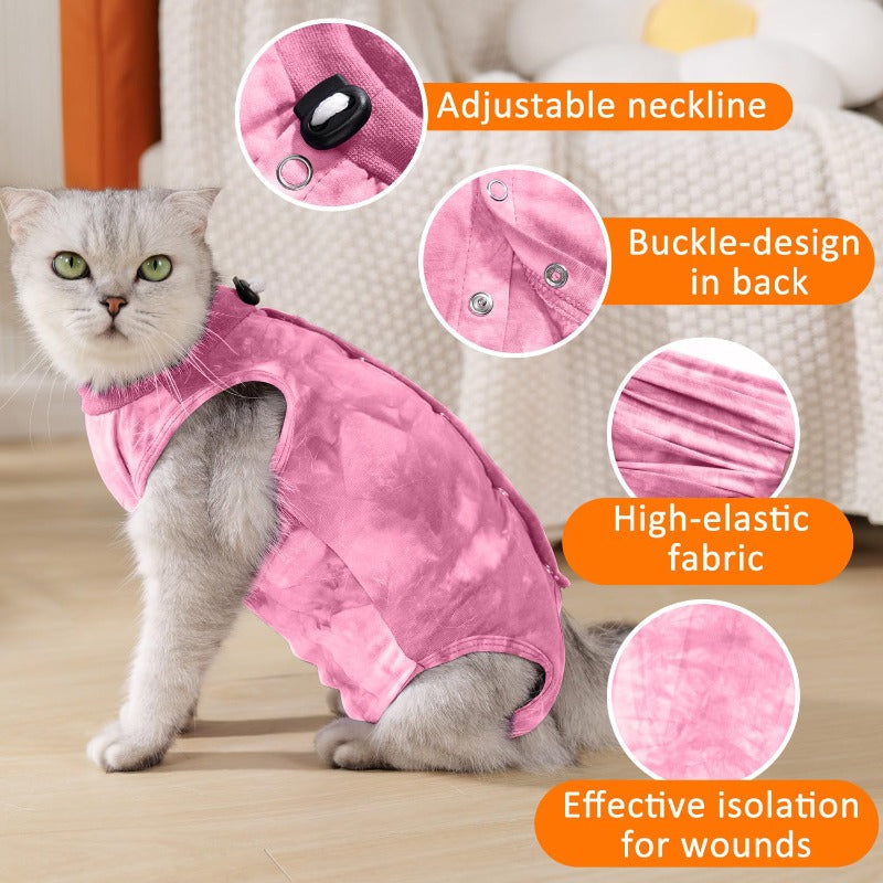 Cat Surgery Outfit Breathable Cat Recovery Suit Kitten Cat Onesie