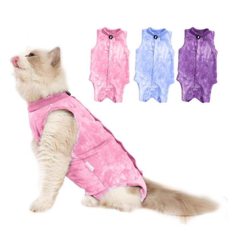 Cat Surgery Outfit Breathable Cat Recovery Suit Kitten Cat Onesie