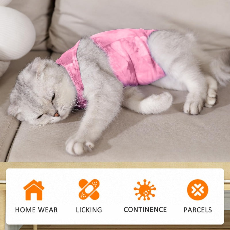 Cat Surgery Outfit Breathable Cat Recovery Suit Kitten Cat Onesie
