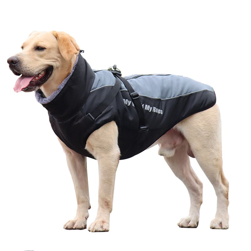 Large Dogs Winter Warm Jacket Waterproof Reflective