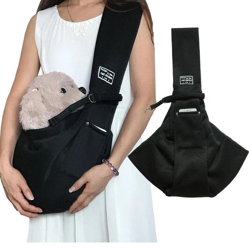 Pet Dog Bag Out Crossbody Shoulder Bag Dog Carrier Bag With Pocket