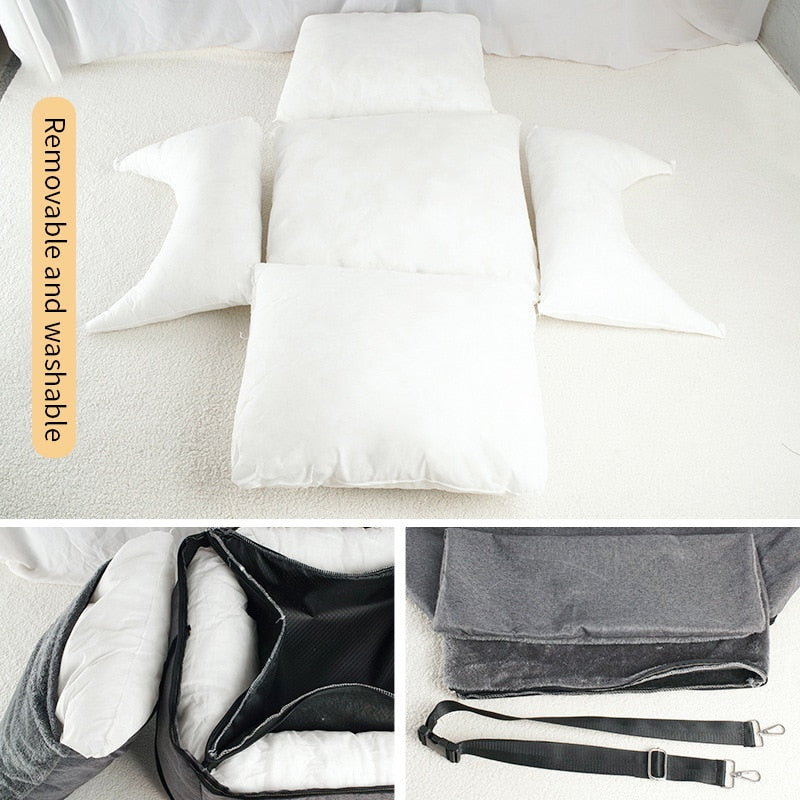Portable Fully Detachable and Washable Dog Car Seat