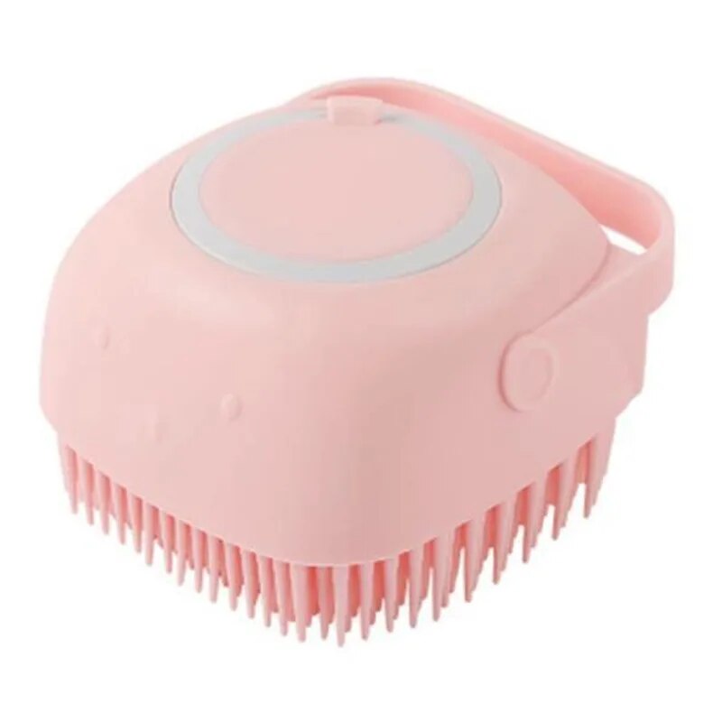 Dog Cat Bath Massage Pet Dog Brush Silicone Bath Brush