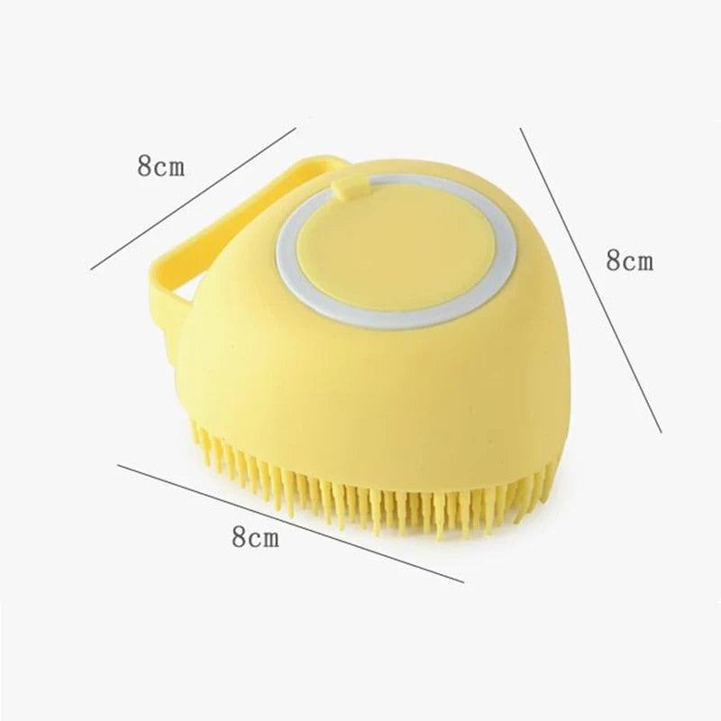 Dog Cat Bath Massage Pet Dog Brush Silicone Bath Brush