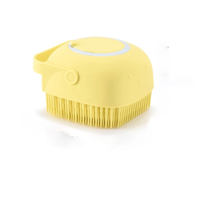 Dog Cat Bath Massage Pet Dog Brush Silicone Bath Brush