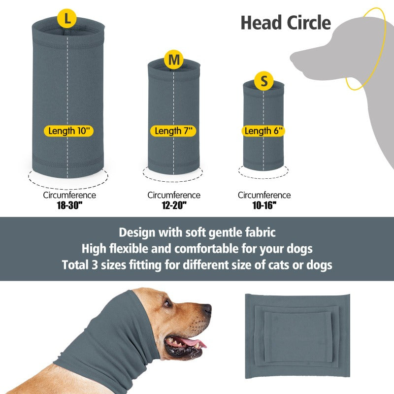 Dog Cat Scarf Pet Snood Soft Warm Pet Ear Cover Windproof Resistant Snood Head