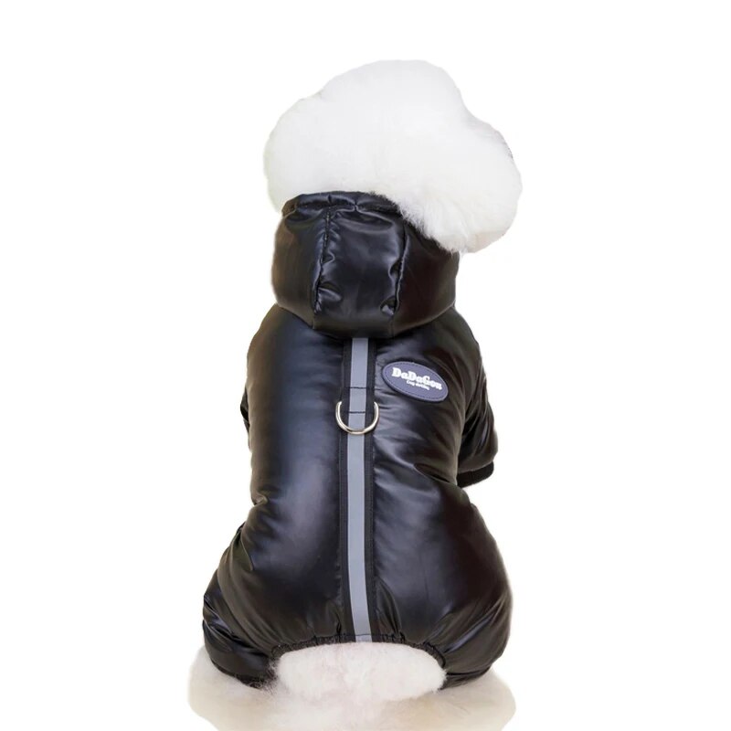 Dog Coat Windproof Jacket 4 Legs Warm Dog Jumpsuit