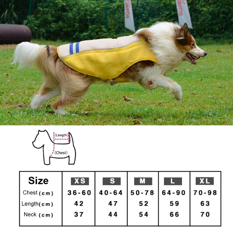 Dog Cooling Vest Summer Vest Tanks Pet Cooler Jacket T- Shirts Costumes Apparel Outfits for Cats Puppy Training Walking Hiking