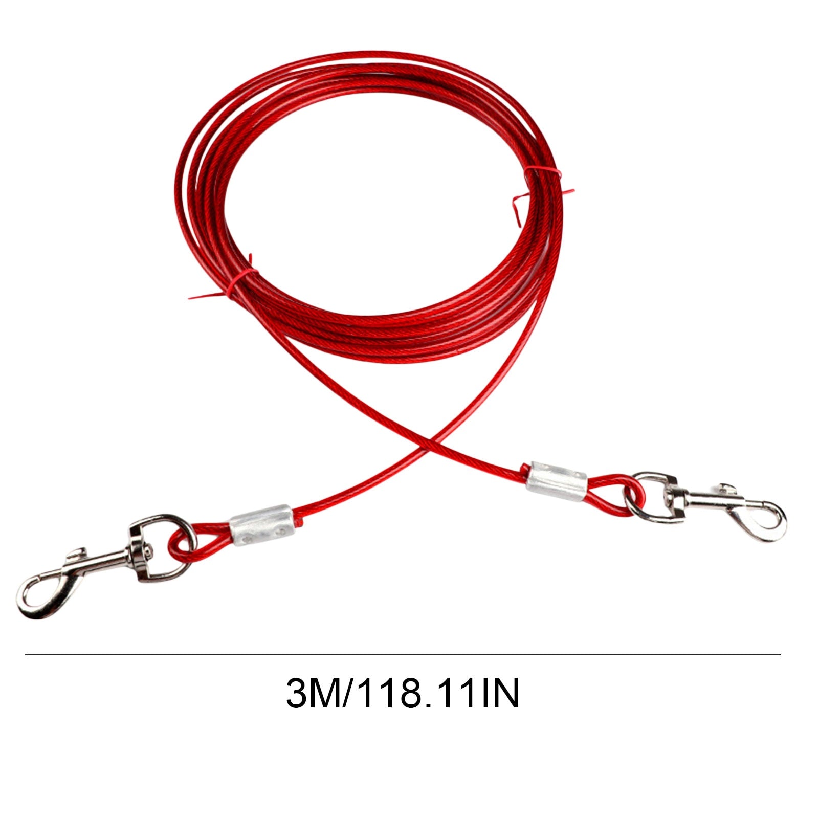 Dog Tie Out Cable Steel Wire Dog Lead Splitter Dog Double Leash