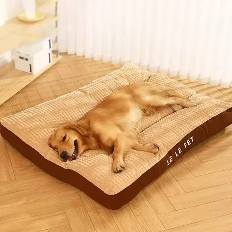 Dog Mat Corduroy Bed Washable Winter Warm Cushion  Thicken Dog Sofa