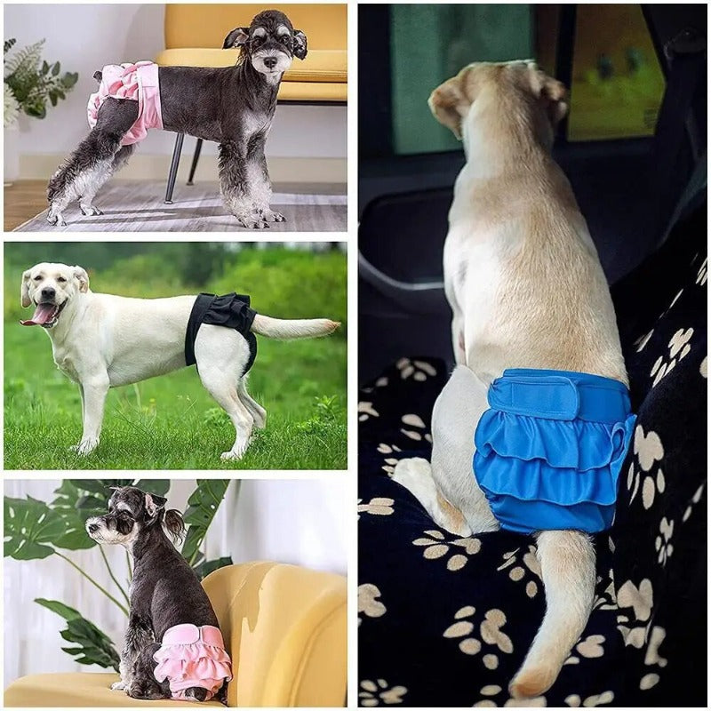Dog Panties Diapers Reusable Washable Female Dogs Physiological Pant