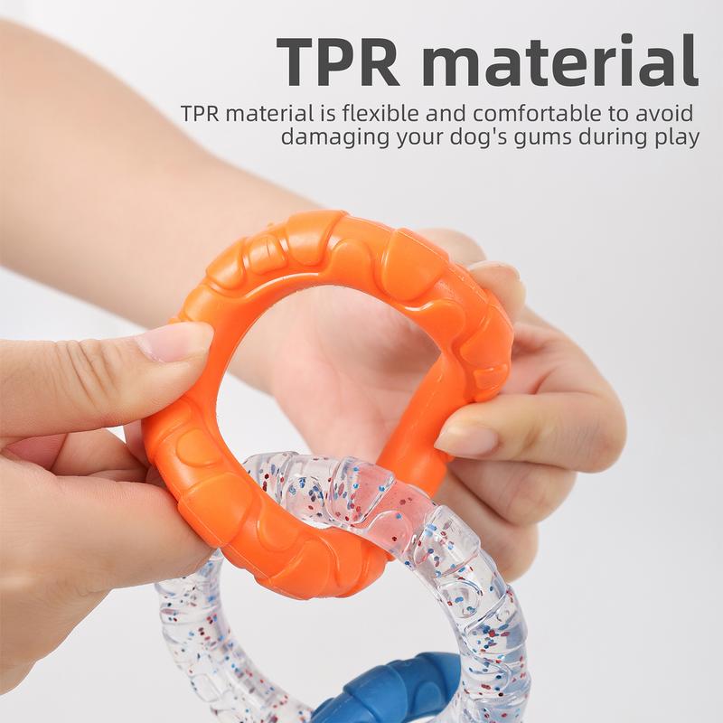 Dog Pull Toy Floating Dog Ring Durable Dog Chewers Fetch Toys