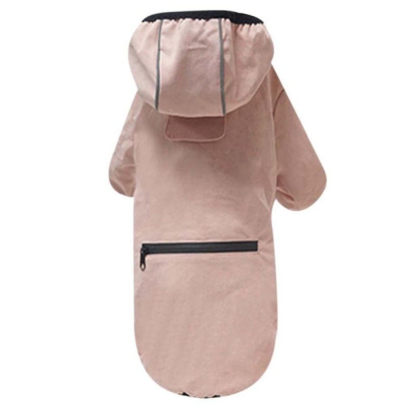 Dog Raincoats Waterproof Reflective Portable Dog Hooded