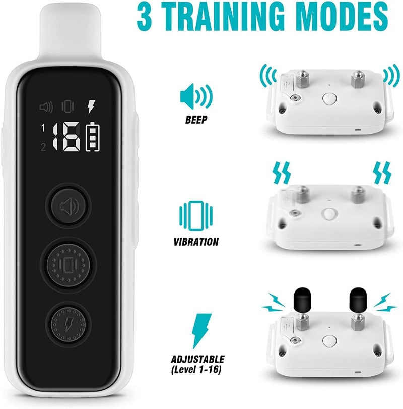 Waterproof Rechargeable Electric Dog Training Collar with Remote Dog Shock Collar