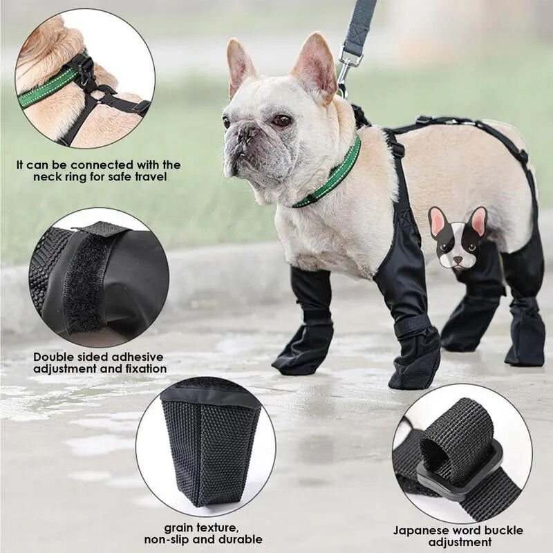 Dog Shoes Waterproof Adjustable Breathbale Dog Boots
