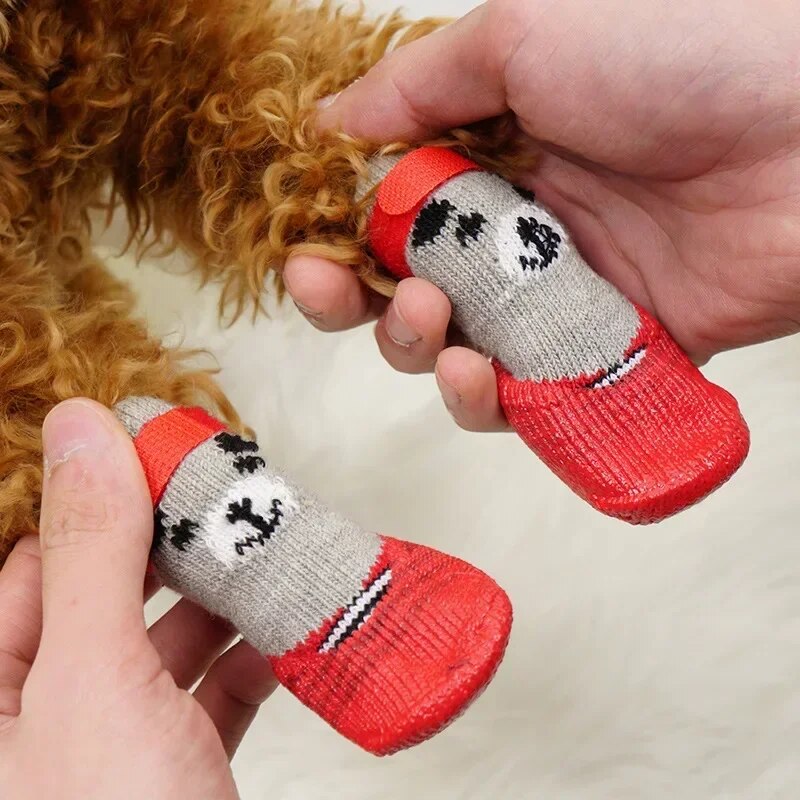 Dog Socks Waterproof Cat Shoes Scratch-proof Foot Covers