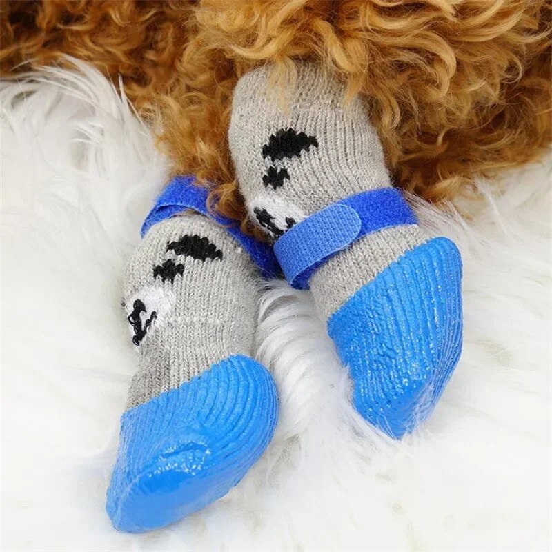 Dog Socks Waterproof Cat Shoes Scratch-proof Foot Covers