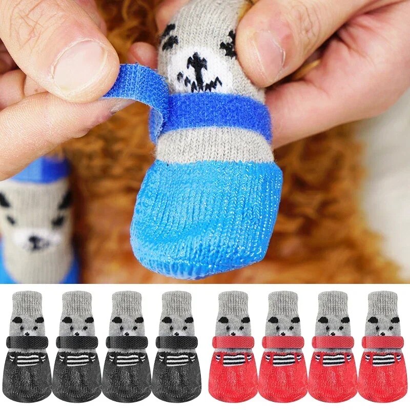 Dog Socks Waterproof Cat Shoes Scratch-proof Foot Covers