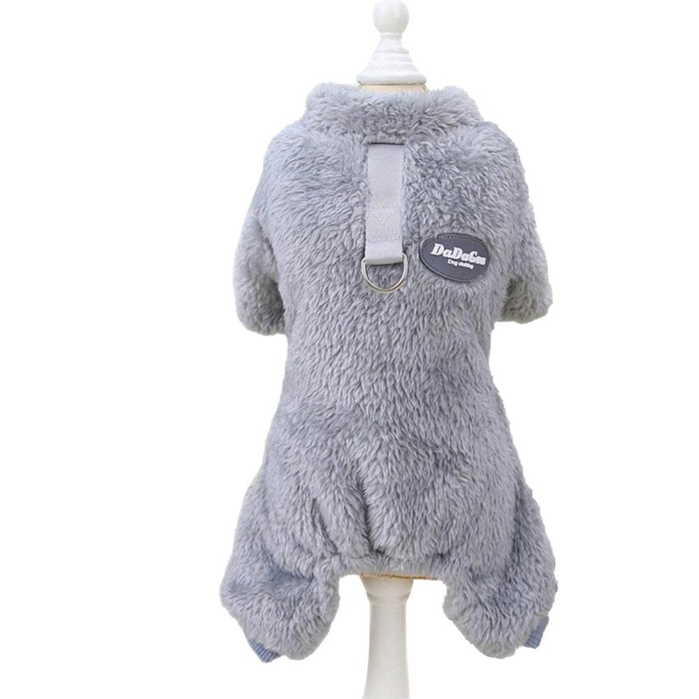 Dog Sweater with D-Ring Dog Pajamas Doggy Pjs Fleece  Jumpsuit Apparel