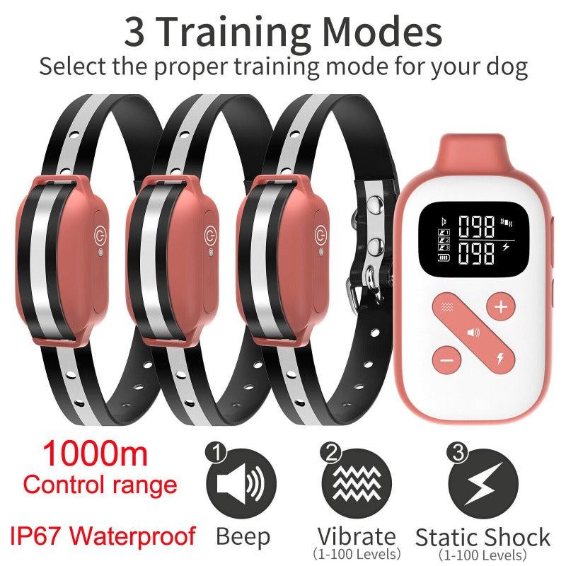 Dog Training Collar Rechargeable Remote Control Electric Pet Dog Collar