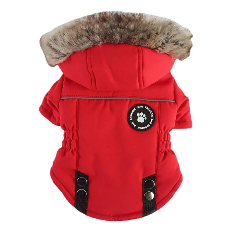 Dog Winter Coat Windproof Warm Thick Dog Jacket With Hood