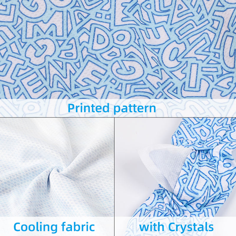 Dog Cool Bandanas Detachable and Washable Dog Cooling Scarf