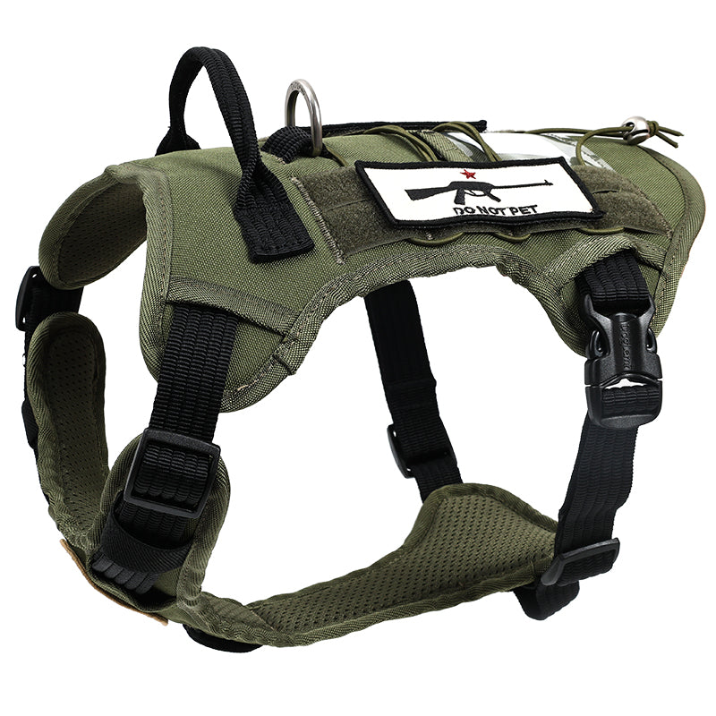 Dog Harness Adjustable Pet Harness Anti-Escape Outdoor Dog Walking Pet Dog Tactical Harness