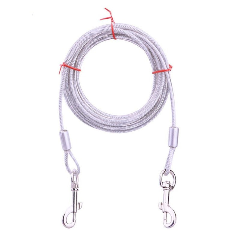 Stainless Steel Double-headed Pet Dog Leash