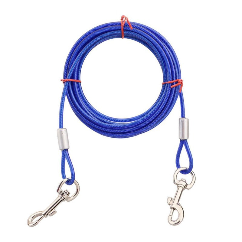 Stainless Steel Double-headed Pet Dog Leash