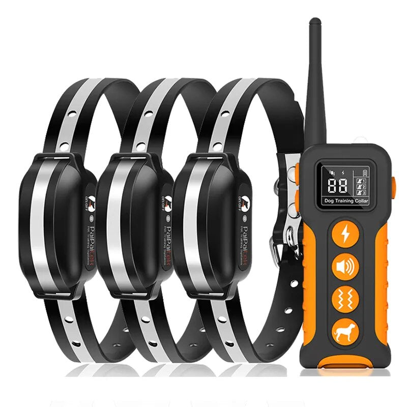 Electric Dog Training Collar With Remote Control With 9 Different Sounds Rechargeable Waterproof Anti Barking Collar