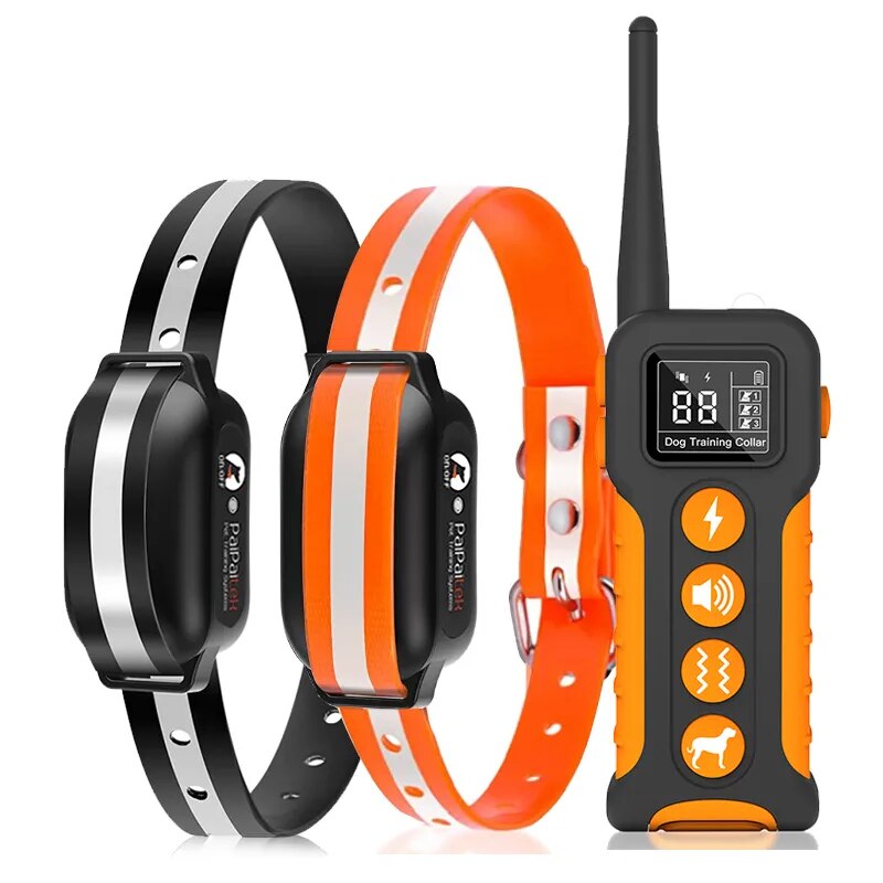 Electric Dog Training Collar With Remote Control With 9 Different Sounds Rechargeable Waterproof Anti Barking Collar