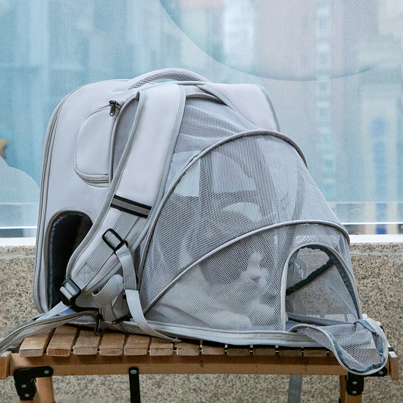 Expandable Pet Designer Dog Bag Pet Strollers Dog Cat Backpack