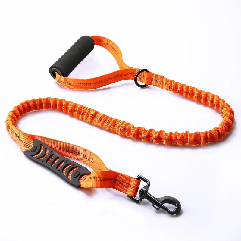 Explosion Proof Punch Large Dog Leash Reflective Elastic Dog Leash With Carabiner
