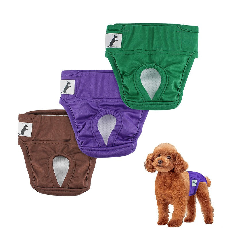 Our dog diapers are the perfect solution for any dog owner. They're absorbent, breathable, and comfortable, so you can rest assured that your dog will stay clean and dry. They also come in a variety of sizes and styles to fit any dog breed or need.