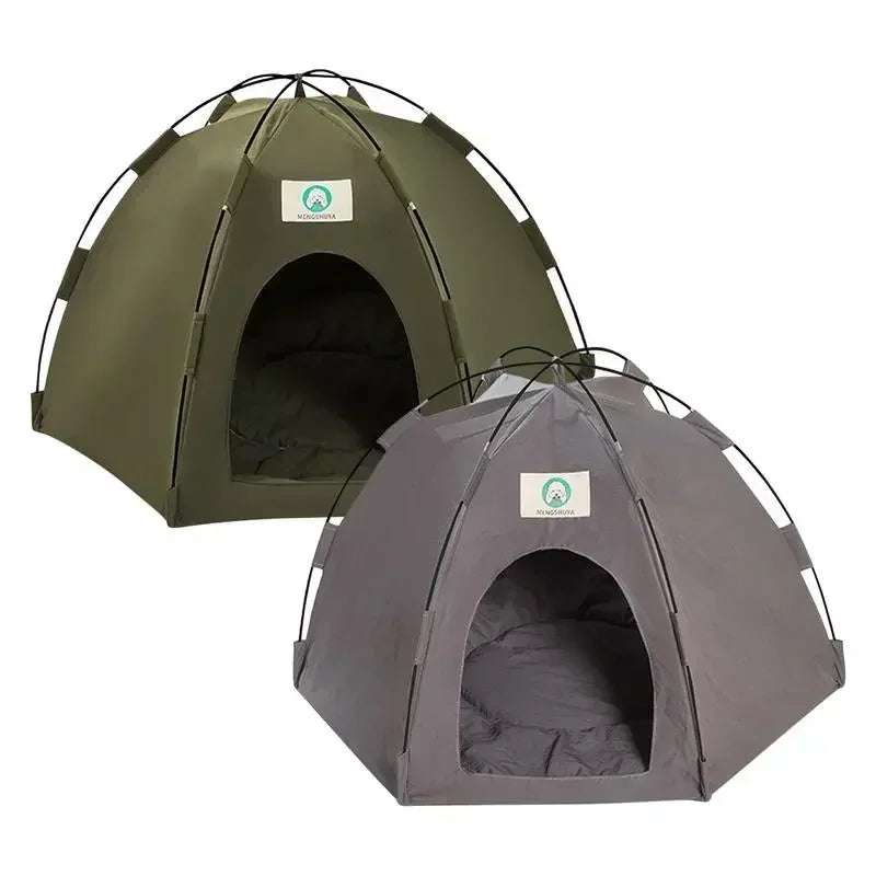 Cat Houses Portable Pet Outdoor Bed with Cushion Waterproof Cat Camping Tent