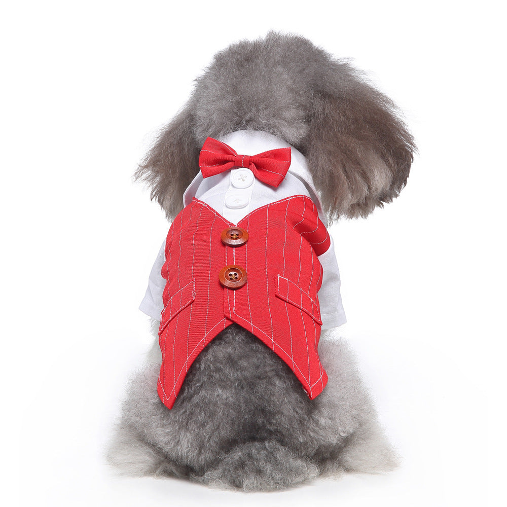 Gentleman Pet Dog Clothes Dog Pet Wedding Suit