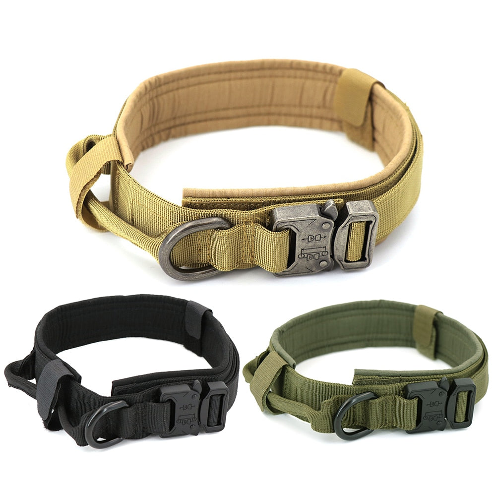 Dog Training Collar Adjustable Tactical Dog Collar And Leash Set