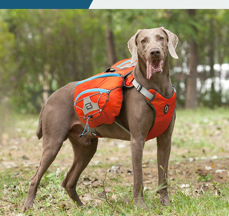 Nylon Large Dog Animal Backpack Harness Vest