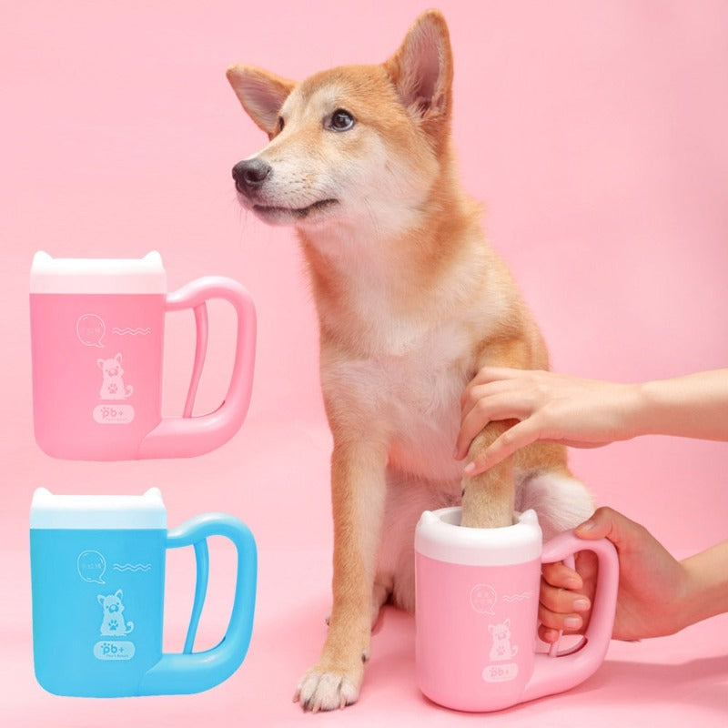 Outdoor Portable Pet Dog Paw Cleaner Cup With Hold