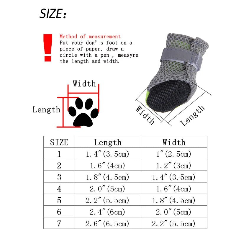 4pcs Autumn and Winter Fleece Thickened Dog Shoes Rain Boots