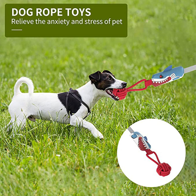 Large Dog Tug of War Interactive Squeak Toys With Strong Handles Ball