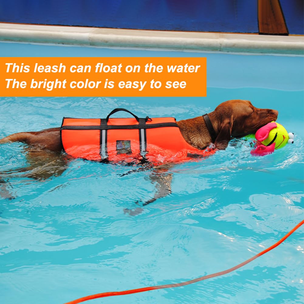 Long Dog Leash Floating Dog Training Leash With Comfortable Handle For Outside Hiking Swimming