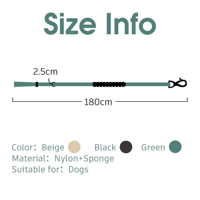 Multifunctional Dog Leash Shock Absorbing Reflective Dog Leash For Dogs Walking