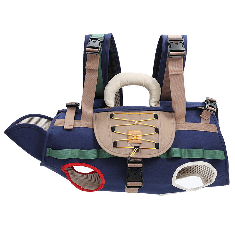 Multifunctional Large Dog Backpack Carrier Heavy Duty Pet Travel Backpack For Outdoor Trips & Hiking