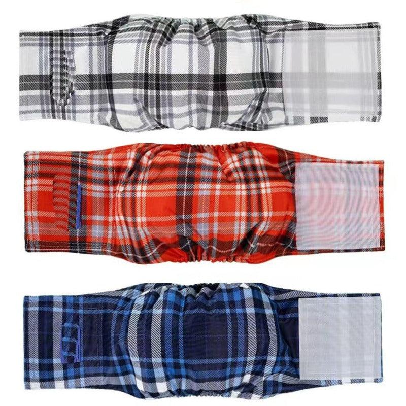 3pcs/set Washable Dog Diapers Washable Male Dog Belly Wrap