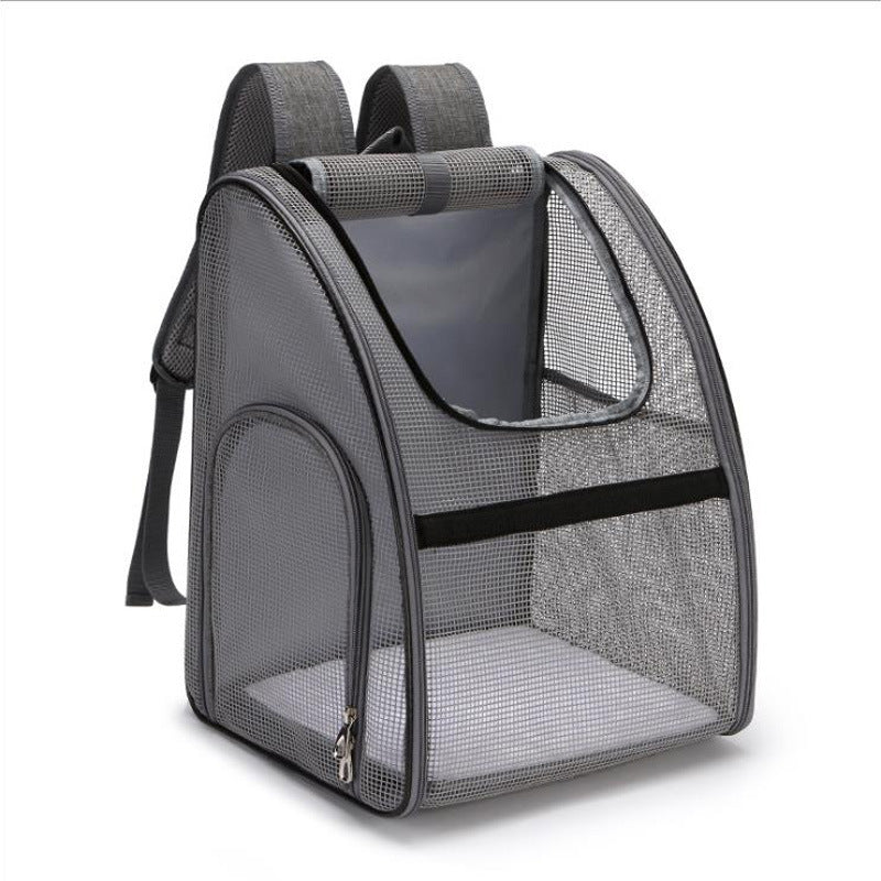 Breathable Pet Cat Carrier Backpack Large Capacity Cat Dogs Carrying Bag Folding Pet Chest Portable Outdoor Travel Pets Carrier