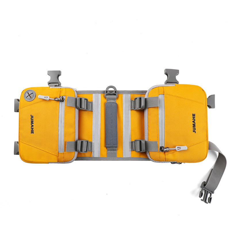 Outdoor Dog Backpack Dog Harness Adjustable Waterproof Reflective Hiking Dog Saddlebag Backpack