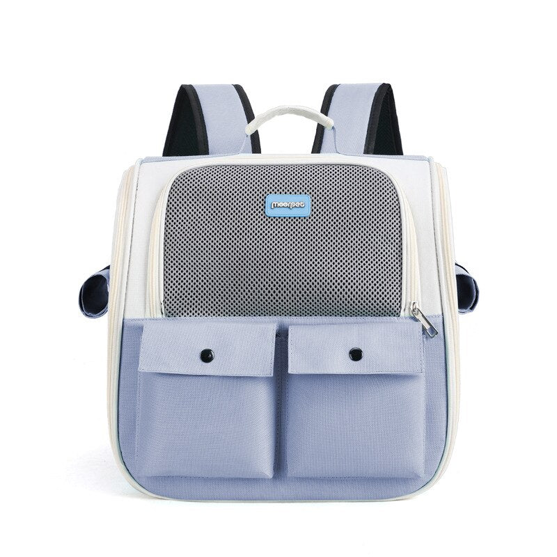 Oxford Cat Cage Shaped Backpack Handbags  Foldable Breathable Pet Trave Backpacks