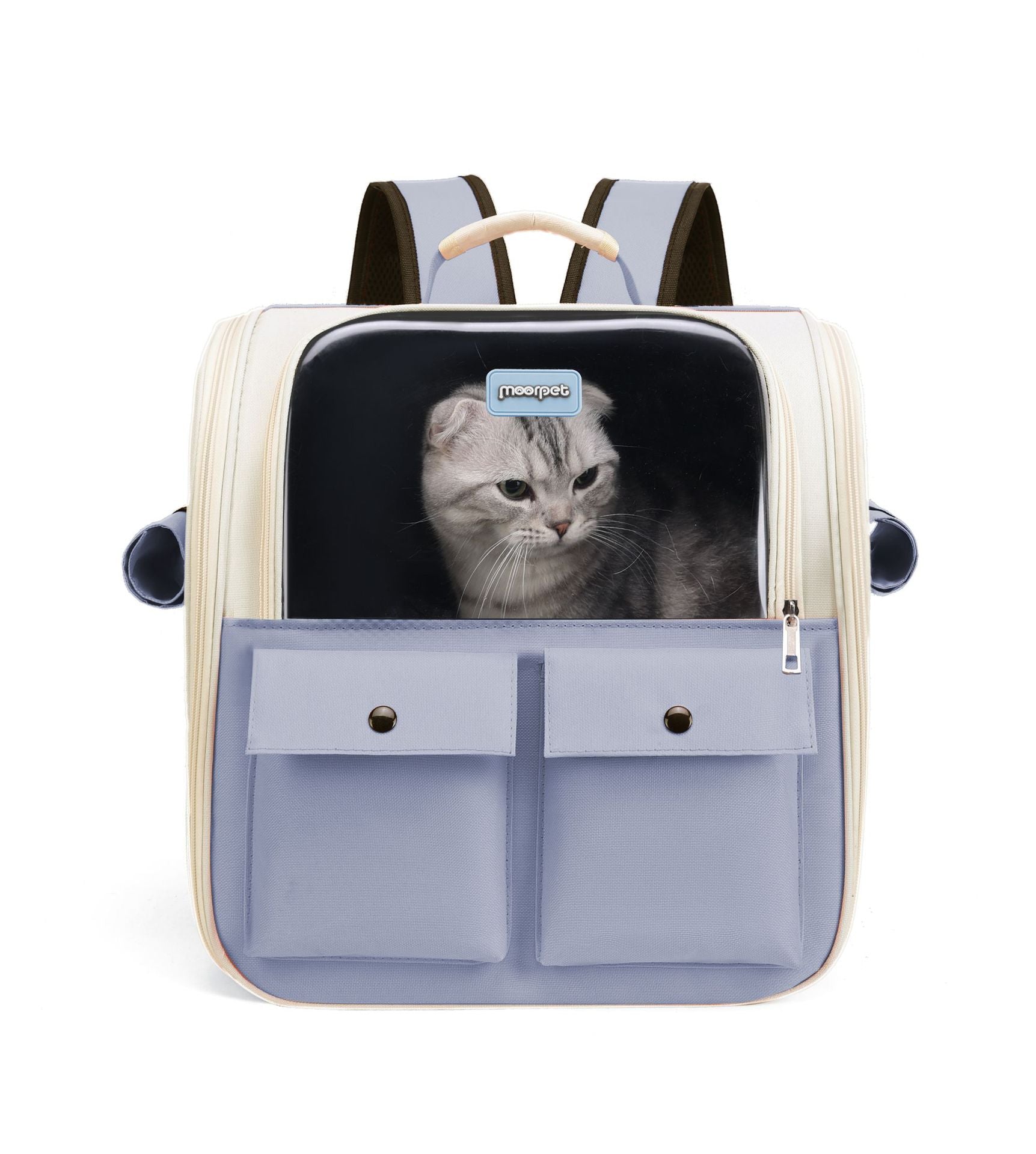 Oxford Cat Cage Shaped Backpack Handbags  Foldable Breathable Pet Trave Backpacks
